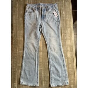 Old Navy Boot Cut Jeans Women's Size 14 Mid Rise Light Wash Blue Denim NWT